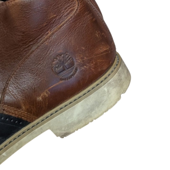 Timberland Boots Stormbucks Duck Chukka Rain Snow Leather Rubber Preppy Classic - Picture 3 of 10